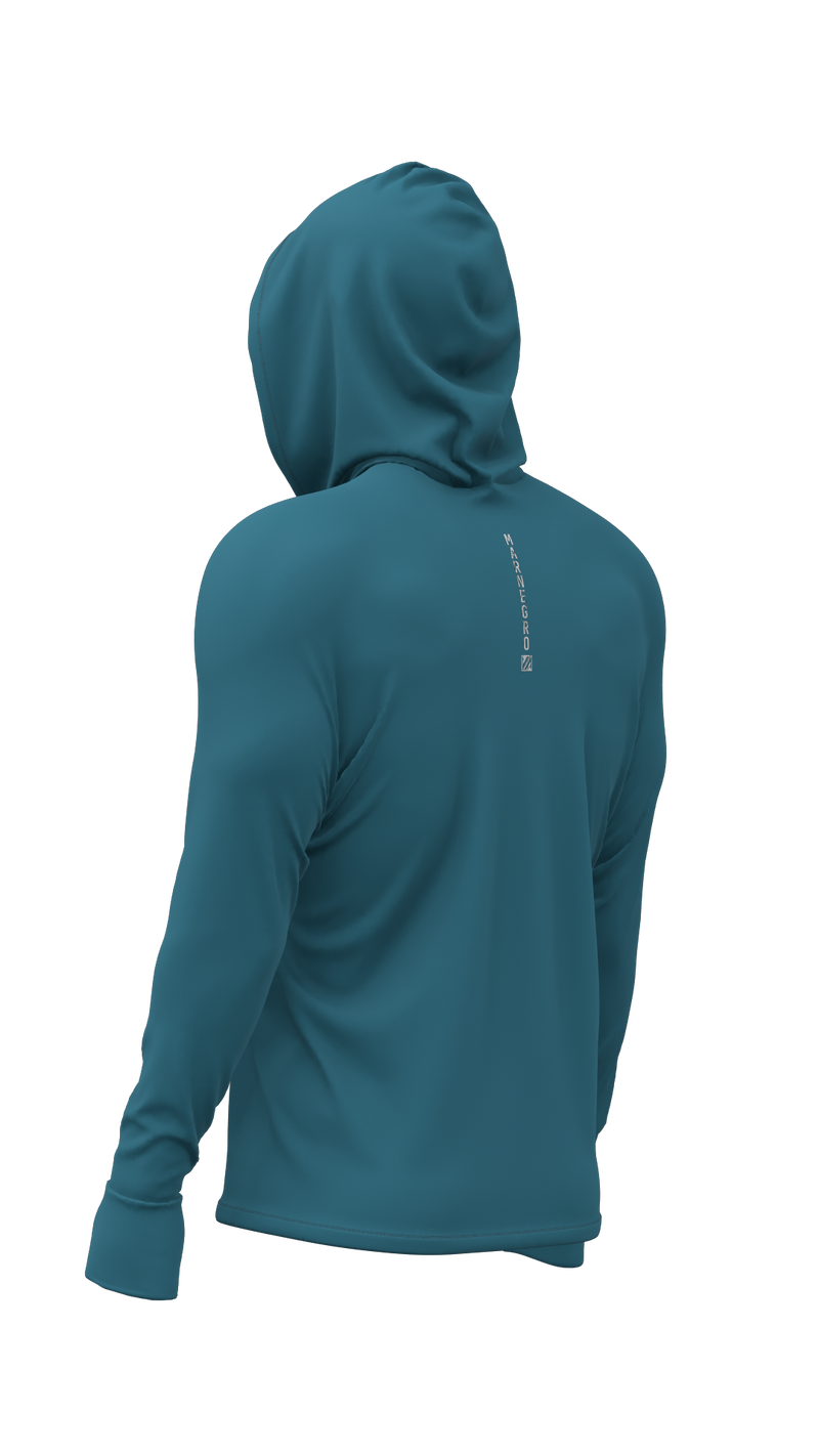 CAMISA DE PESCA MASCULINA X PROTECT 360 - AZUL PETROLEO - MAR NEGRO