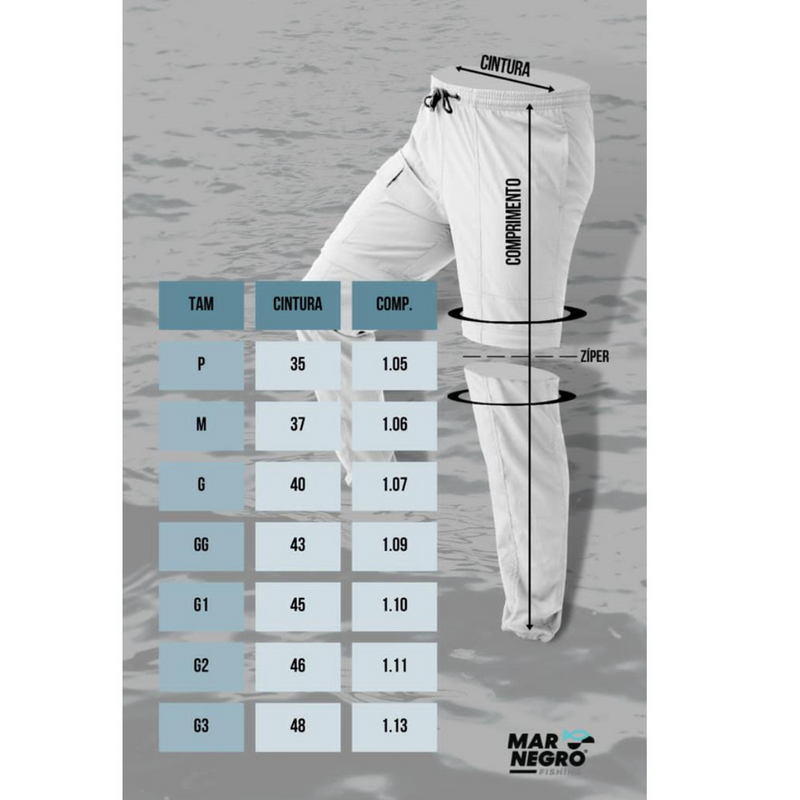 CALÇA DE PESCA - PRETO - MAR NEGRO FISHING