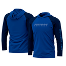 CAMISA DE PESCA MASCULINA POLIAMIDA COM CAPUZ - AZUL - PRESA VIVA