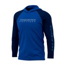 CAMISA DE PESCA MASCULINA POLIAMIDA COM CAPUZ - AZUL - PRESA VIVA