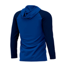 CAMISA DE PESCA MASCULINA POLIAMIDA COM CAPUZ - AZUL - PRESA VIVA