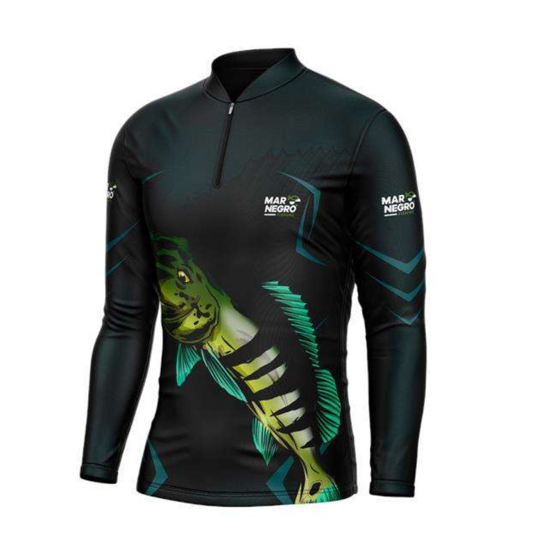 CAMISA DE PESCA COMBATE - TUCUNARE AZUL 1 - MAR NEGRO