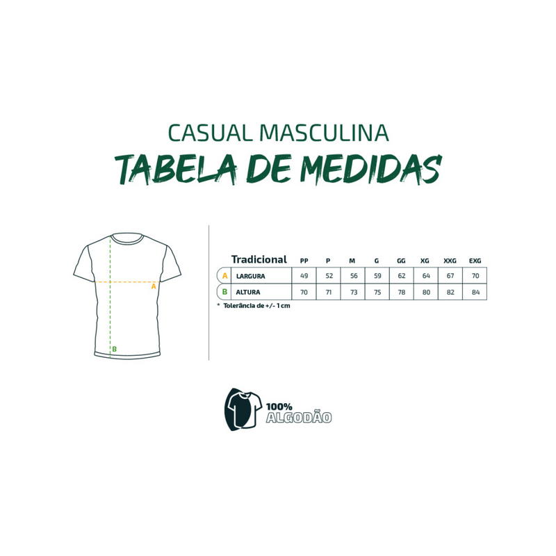 CAMISETA DE PESCA CASUAL LINE - BRASIL - PRESA VIVA