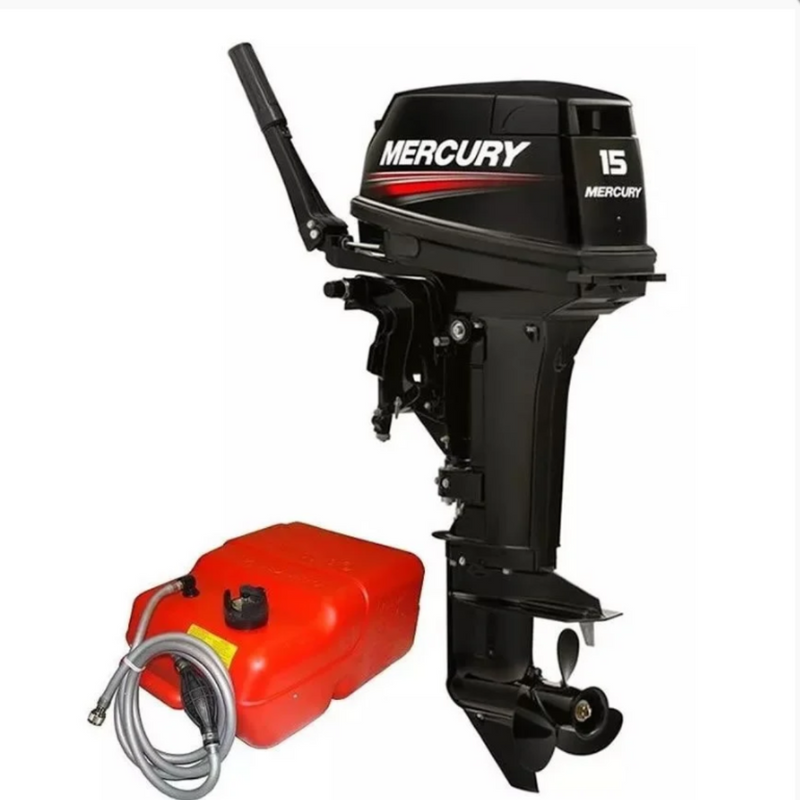 MOTOR DE POPA MERCURY 15HP 2 TEMPOS SUPER JAPONÊS