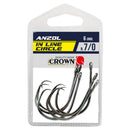 ANZOL IN LINE CIRCLE BLACK 7/0 - CROWN