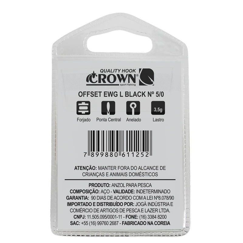 ANZOL OFFESET EWG LASTREADO 5/0 - CROWN