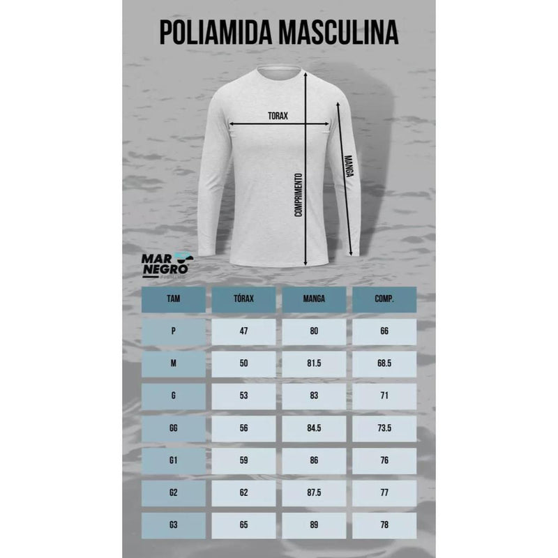 CAMISA DE PESCA LISA - CHUMBO - MAR NEGRO