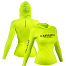 CAMISA DE PESCA FEMININA COM CAPUZ - X PROTECT NEON - MAR NEGRO