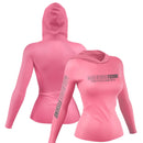 CAMISA DE PESCA FEMININA COM CAPUZ - X PROTECT ZIG ZAG - MAR NEGRO