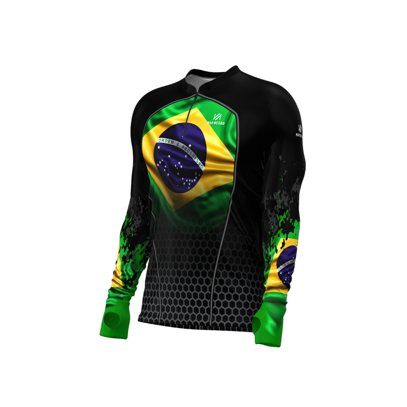 Camisa De Pesca Premium 2023 - Brasil - Mar Negro Fishing