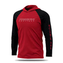 CAMISA DE PESCA COM CAPUZ - VERMELHA - PRESA VIVA