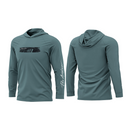 CAMISA DE PESCA MASCULINA POLIAMIDA COM CAPUZ - PETROLEO - PRESA VIVA