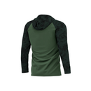 CAMISA DE PESCA MASCULINA POLIAMIDA COM CAPUZ - VERDE MILITAR - PRESA VIVA