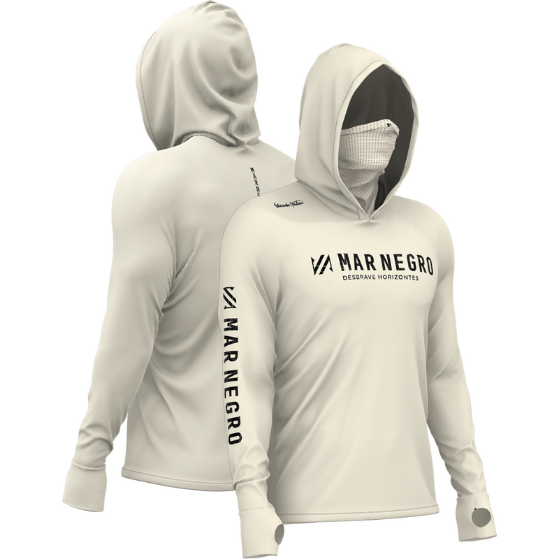 CAMISA DE PESCA MASCULINA X PROTECT 360 - OFF WHITE - MAR NEGRO FISHING